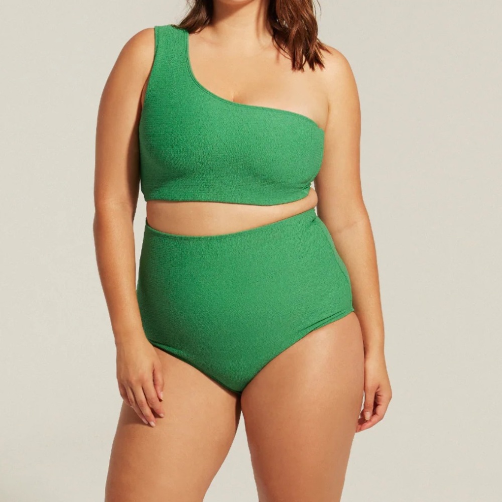 SAINT SOMEBODY By My Side Green Bikini Top